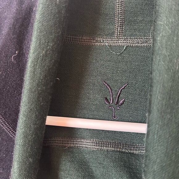 Ibex navy and forest green reversible Open Front Vest - Picture 2 of 3